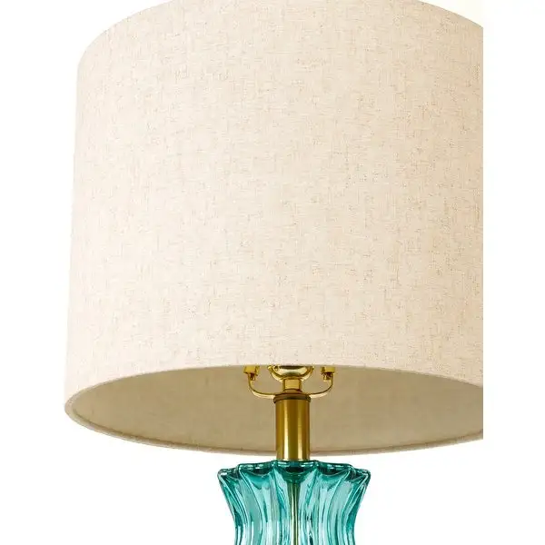 Laissez Colored Glass Candlestick Transitional Table Lamp - 25