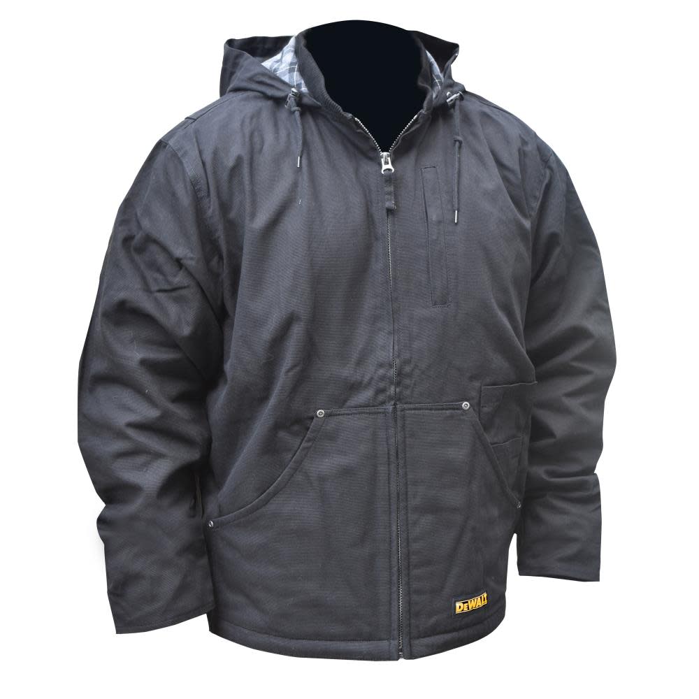 Heavy Duty Heated Black Work Jacket Kit ; M