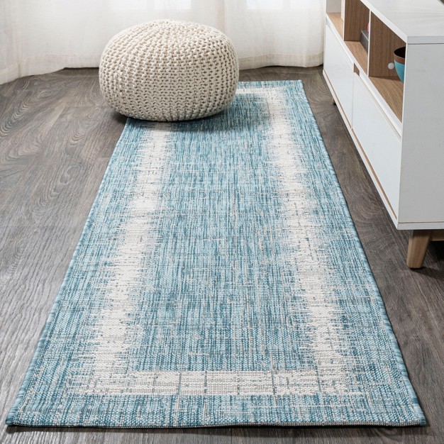 Scandi Minimalist Border Indoor outdoor Area Rug Jonathan Y