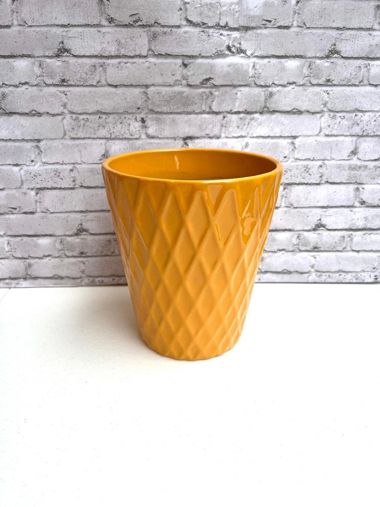 Alluring Mustard Ceramic Planter