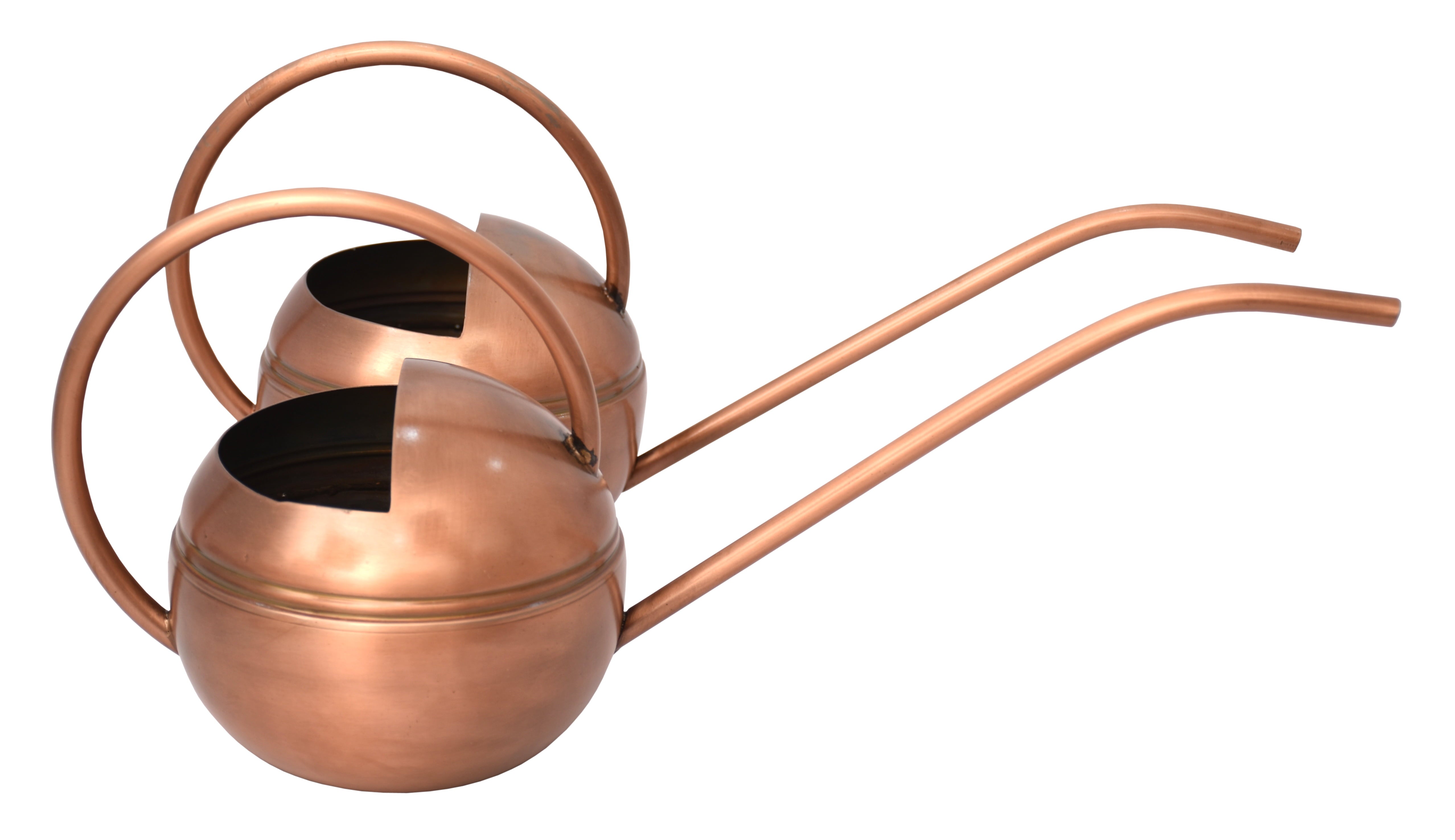 Better Homes & Gardens 2 Count Metal Watering Cans Copper finish, 7.25 inch