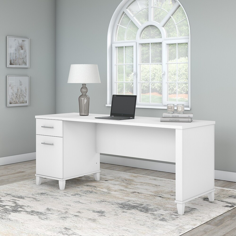 Bush Furniture Somerset 72 inch Office Desk with Drawers