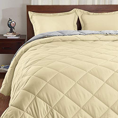 Down Alternative Reversible 3 pcs Comforter Set