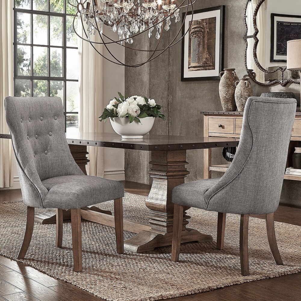 Voyager Button tufted Dining Chairs (Set of 2) by iNSPIRE Q Artisan