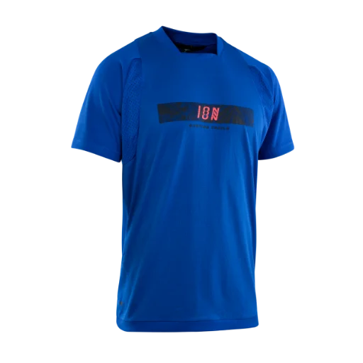 ION Scrub Amp Short Sleeve MTB Jersey - Cobalt Reef - 2022