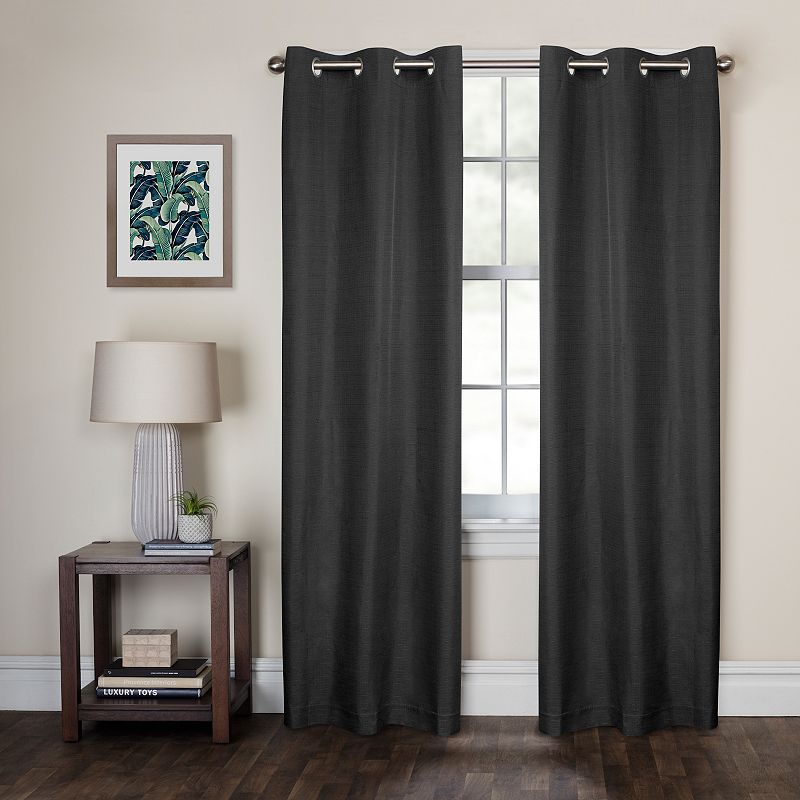 Zenna Home Smart Curtains Kelsey Light Zero 100% Blackout 2-panel Window Curtain Set