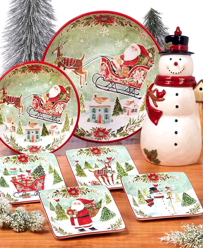 Certified International Certified Joy of Christmas Dinnerware Collection