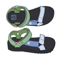 Venice Sandal - Green Fig