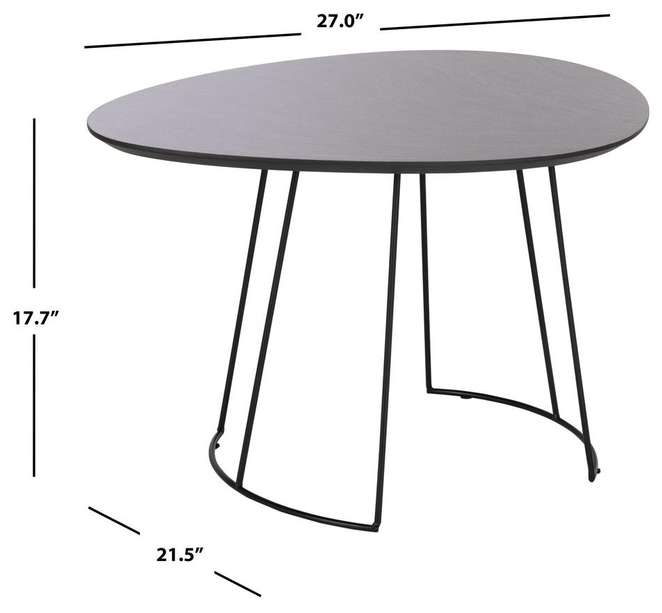 Brooks Side Table  Dark Grey   Industrial   Side Tables And End Tables   by BisonOffice  Houzz