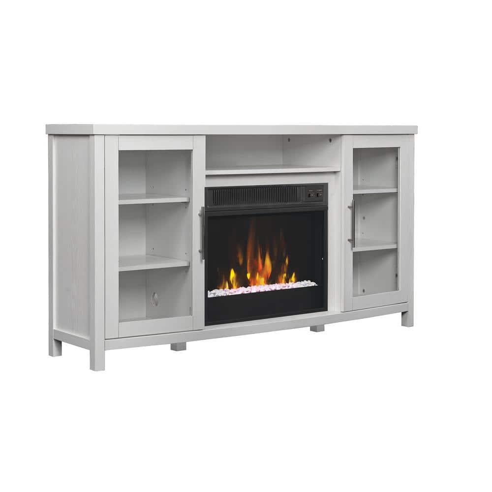 Classic Flame Rossville 54 in Media Console Electric Fireplace TV Stand in White