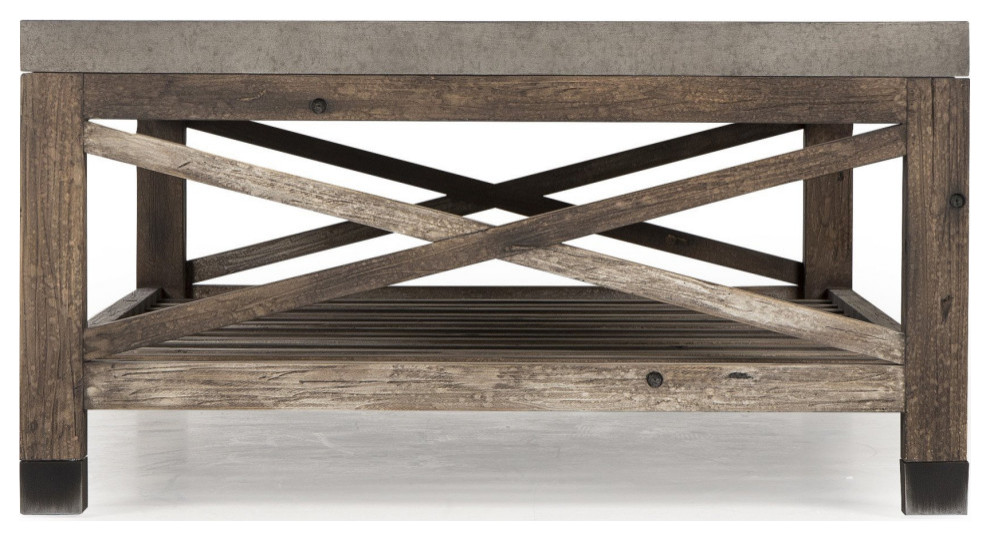 Lexi Coffee Table Weathered Wood   Farmhouse   Coffee Tables   by V.S.D Furniture  Houzz