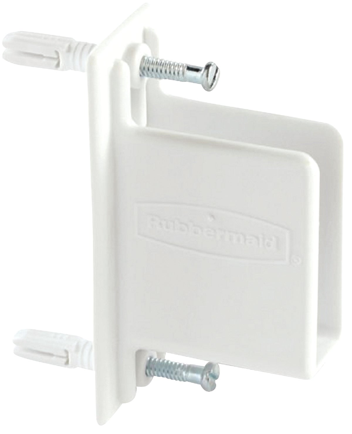 Rubbermaid FreeSlide Wall End Bracket White