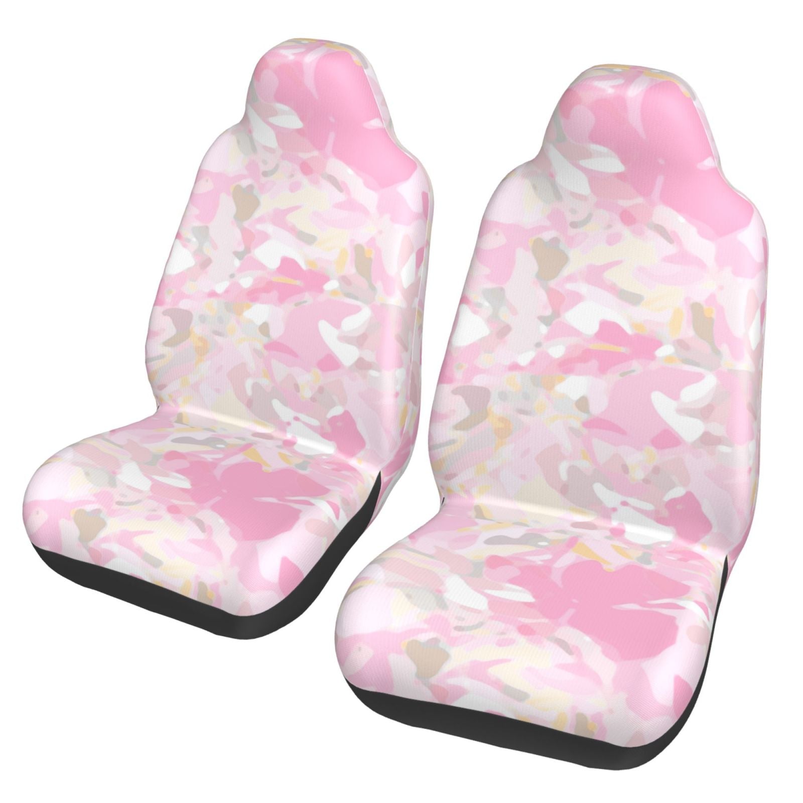 Gorgeous Camouflage Pattern Car Front Seat Covers Protectors ， Romantic Automotive Seat Covers for Cars Trucks Suv