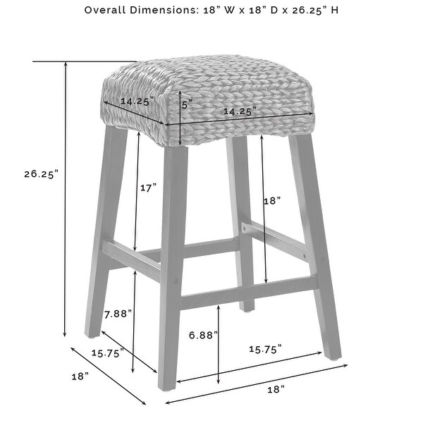 Edgewater 2Pc Backless Counter Stool Set - 18