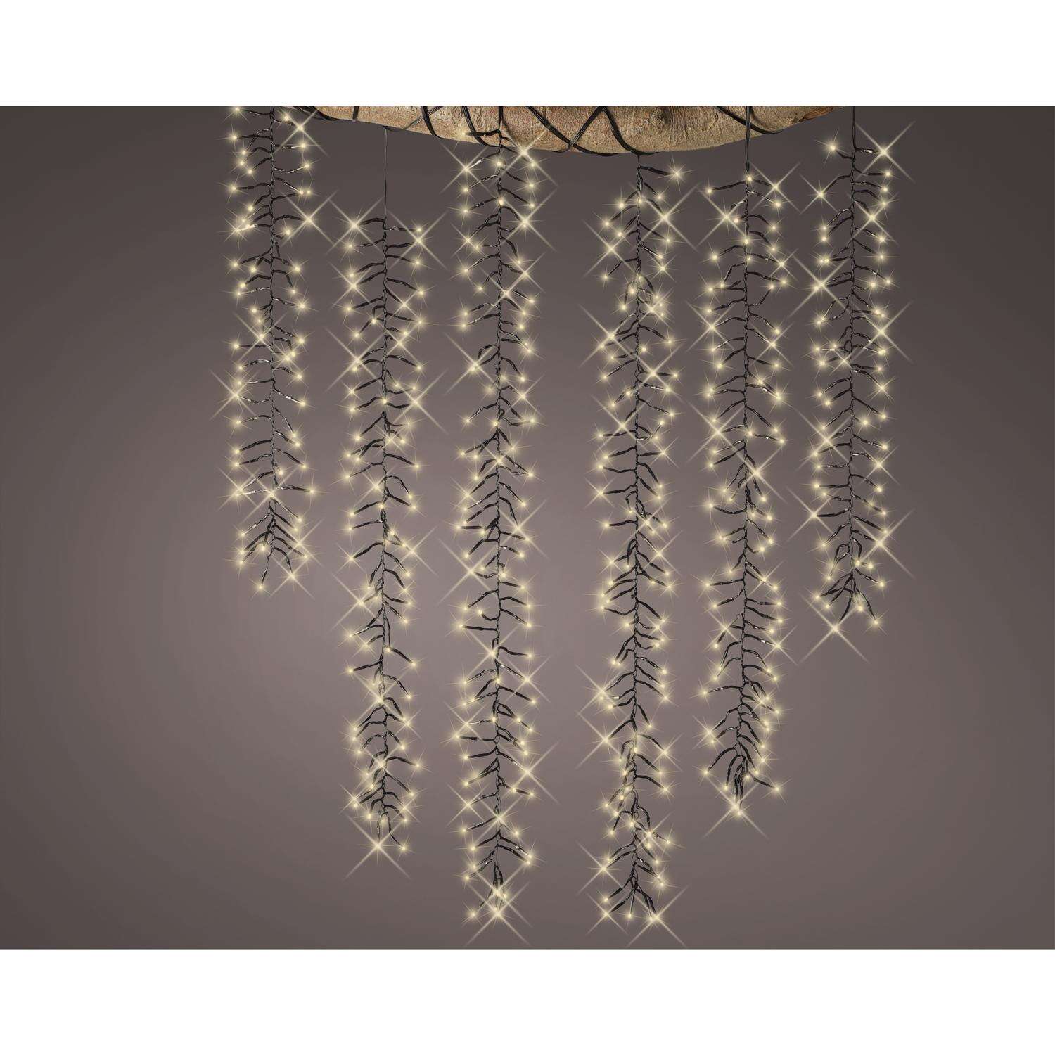 Celebrations Gold LED Rice Clear/Warm White 480 ct Novelty Christmas Lights 7 ft.