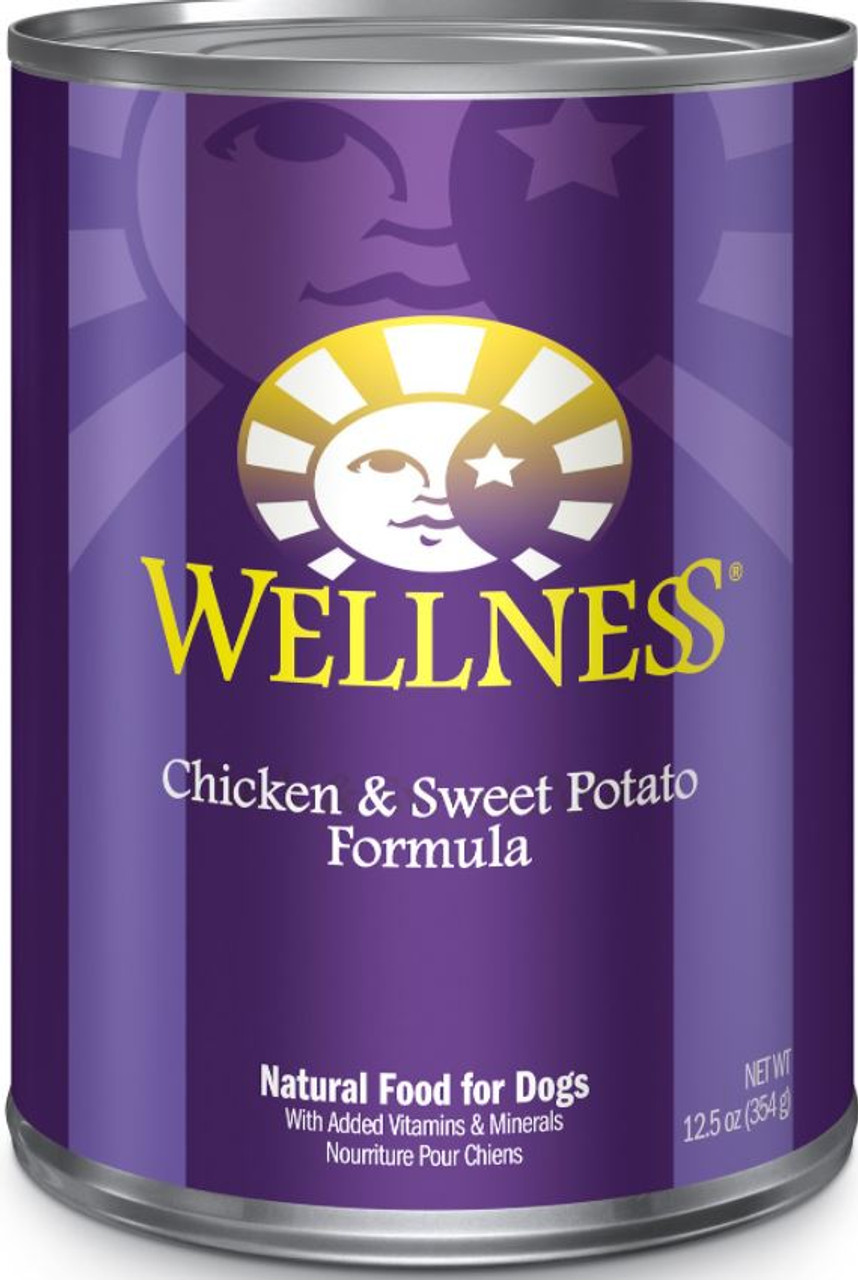 Wellness Complete Health Chicken and Sweet Potato Canned Dog Food， 12.5 Oz.