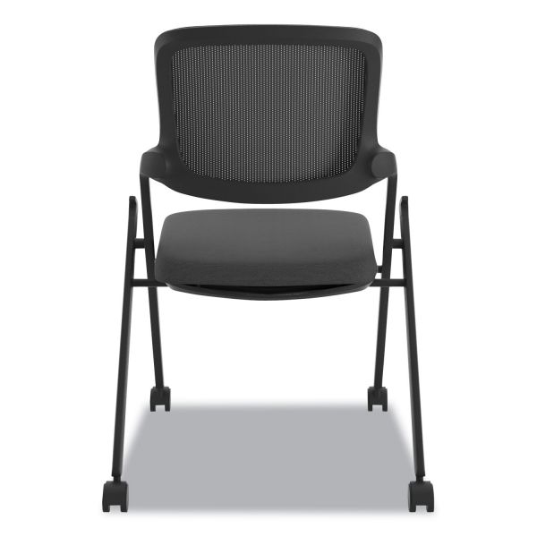 HON VL304 Mesh Back Nesting Chair， Supports Up to 250 lb， 19