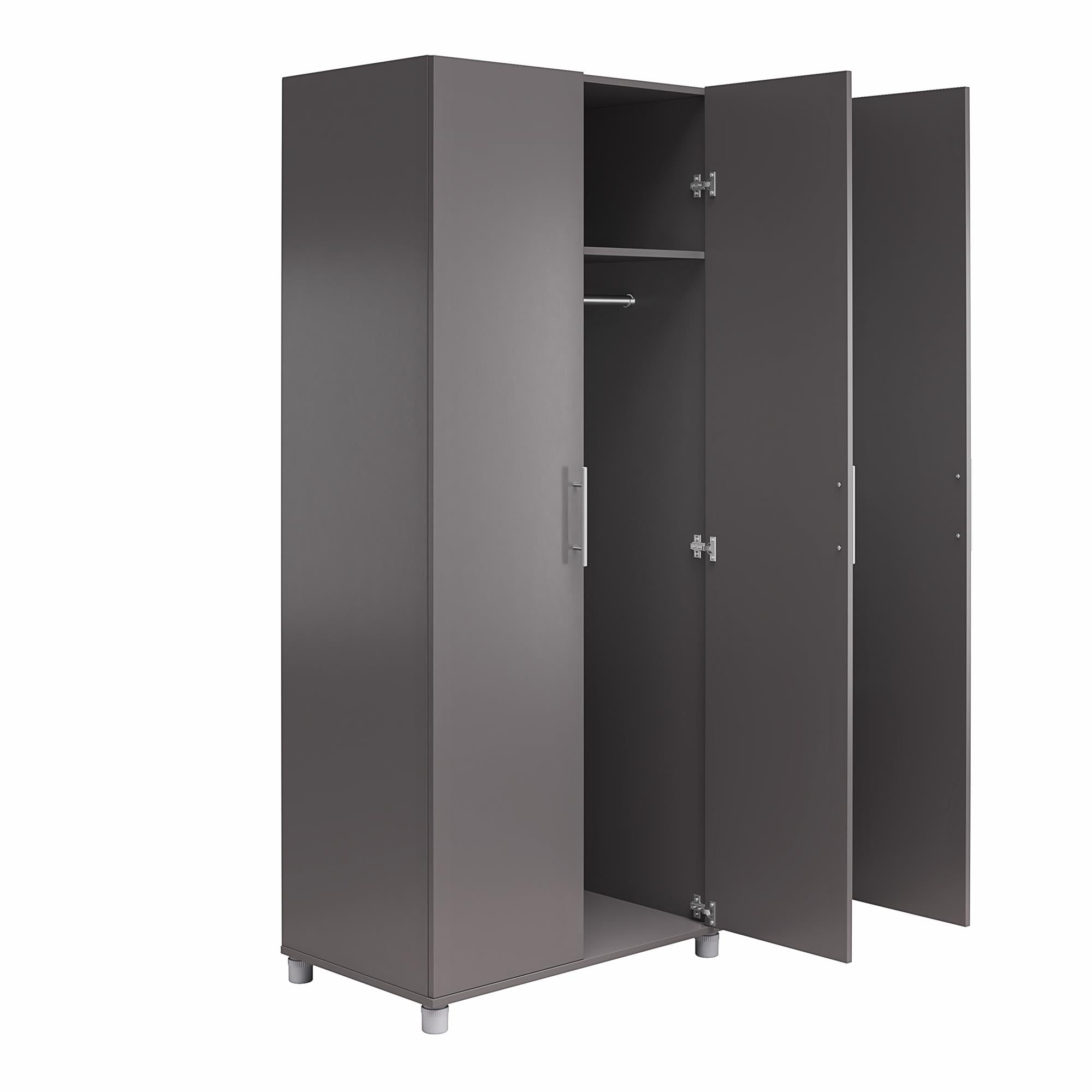 Systembuild Evolution Westford 3 Door Wardrobe, Graphite Gray