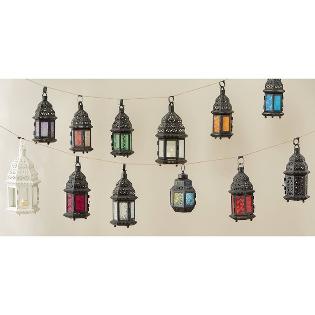 Iron glass Moroccan Style Outdoor Lantern Zingz amp Thingz