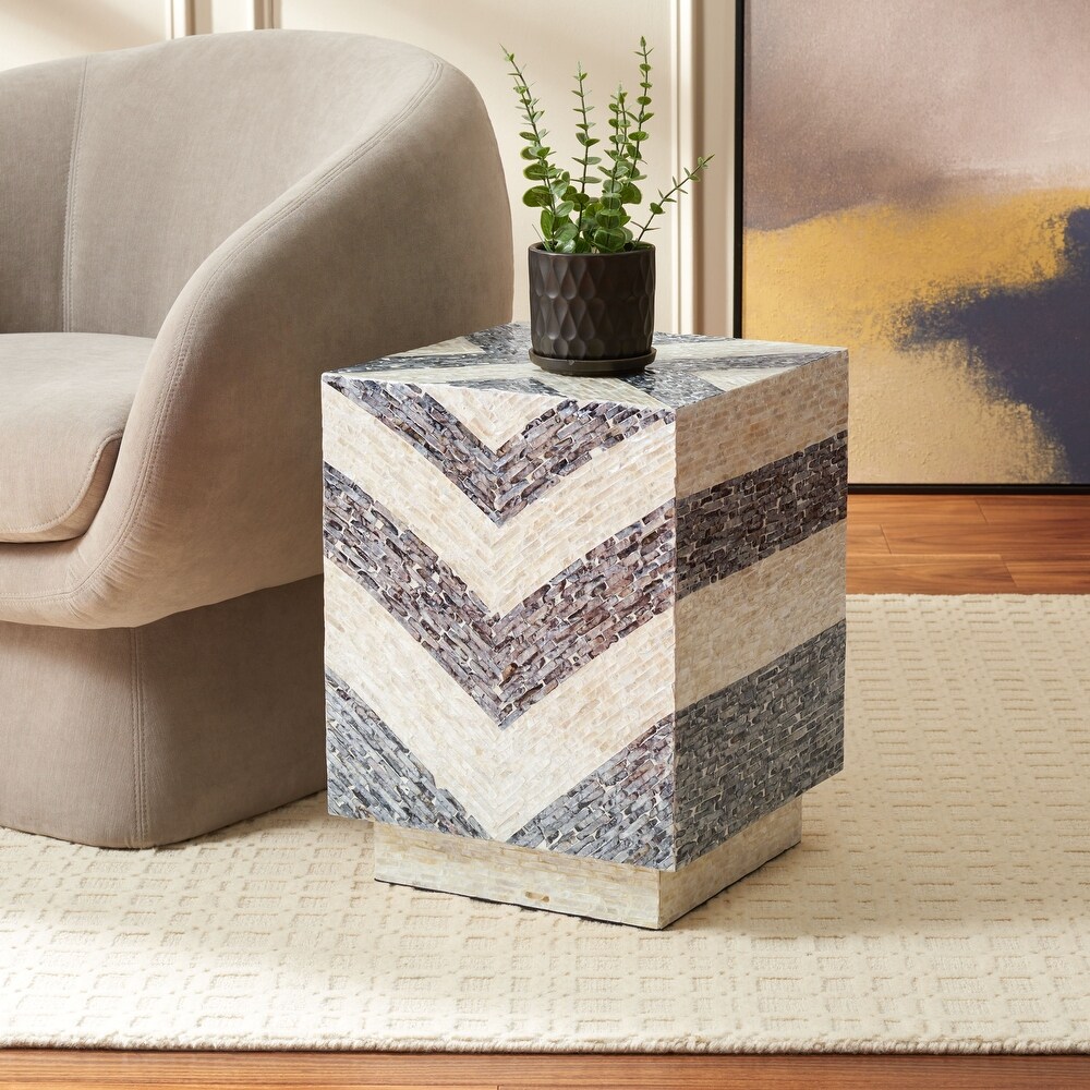 SAFAVIEH Home Collection Blythe Square Stool   14\