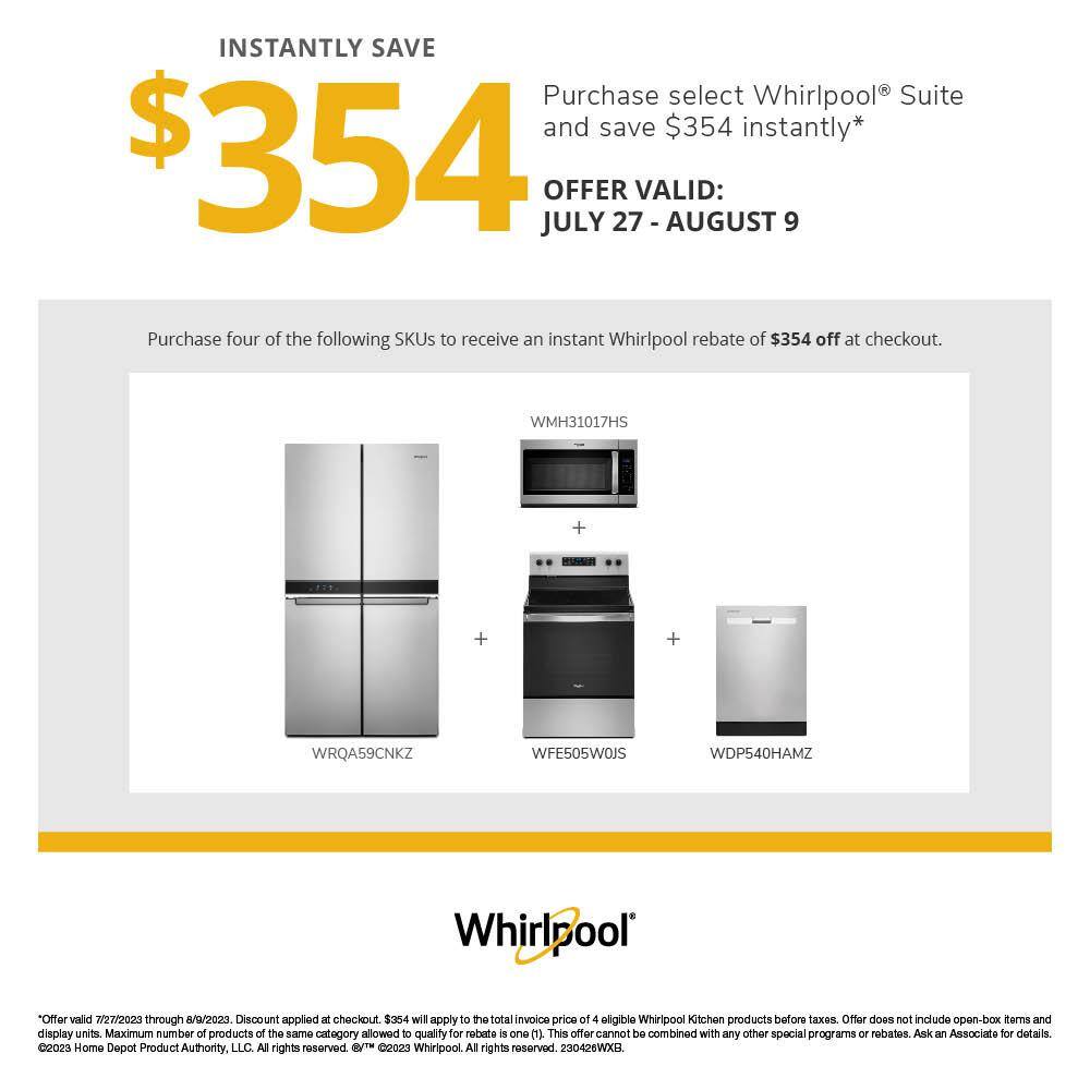 Whirlpool 24 in. Fingerprint Resistant Stainless Steel Top Control Dishwasher WDP540HAMZ