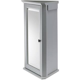 Home Decorators Collection Hamilton 27 in. H x 20 in. W Corner Wall Cabinet in Grey 0567700270