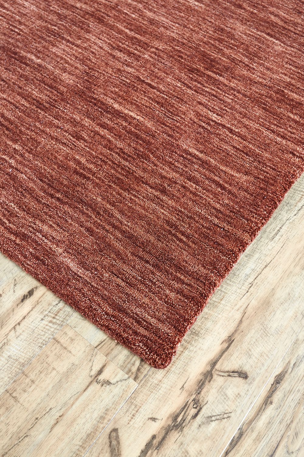 Celano Hand Woven Gradientrust and Red-Orange Rug by BD Fine