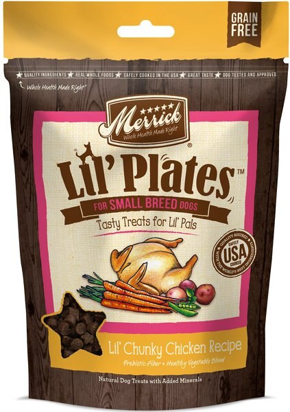 Merrick Lil' Plates Lil' Chunky Chicken Recipe Grain-Free Dog Treats