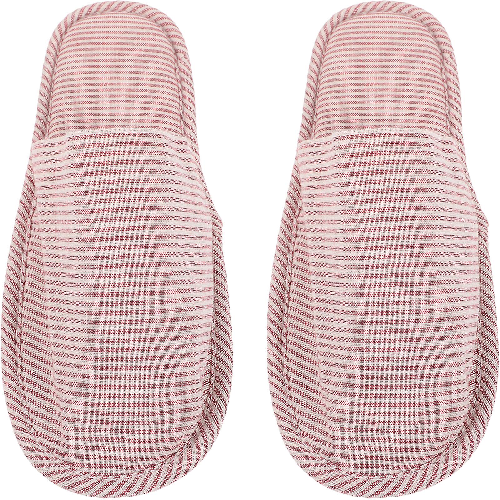 1 Pair Of Travel Slippers Washable Hotel Slippers Foldable Travel Slippers For Women