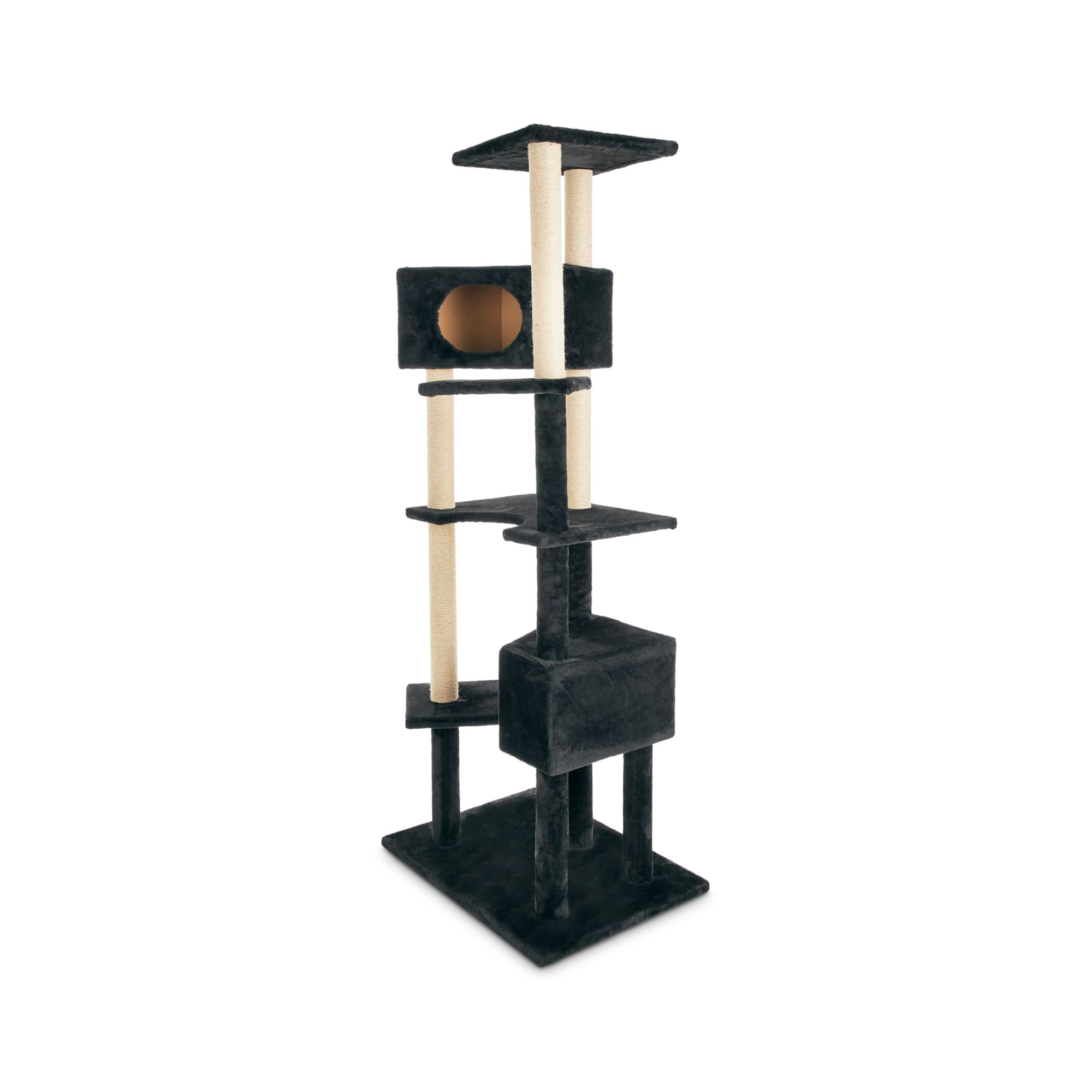 Animaze 6-Level Black Cat Tree， 76