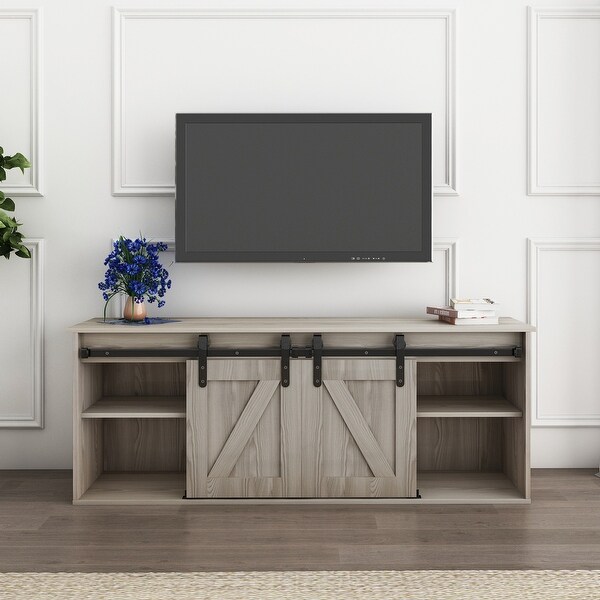 TV Cabinet with Electric Fireplace for TV up to 65 Inch