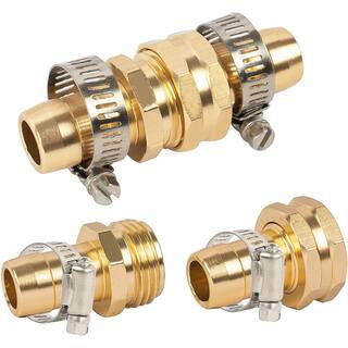 Garden Hose Repair Fittings with Clips for 34