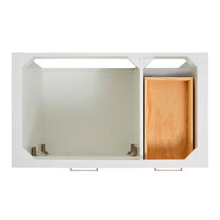 ARIEL Bristol 37 in. W x 22 in. D x 36 in. H Freestanding Bath Vanity in White with White Quartz Top H037SLWQRVOWHT