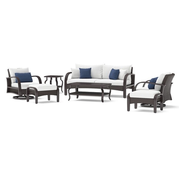 Barcelo 7 Piece Sunbrella Outdoor Patio Motion Club Seating Set