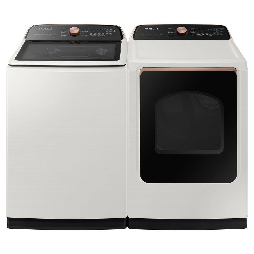  5.5 cu. ft. Smart High-Efficiency Top Load Washer with Impeller and Super Speed in Ivory ENERGY STAR WA55A7300AE