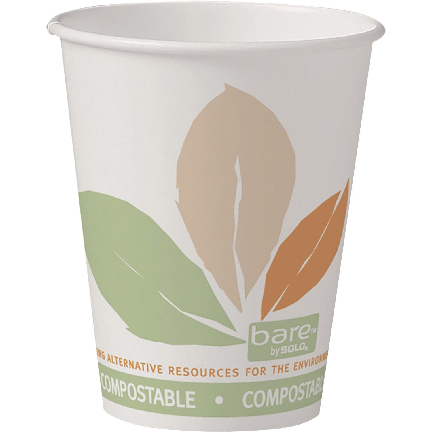 Bare Eco-Forward SS PLA Paper Hot Cups by Dart Container Corporation SCC378PLAJ723CT