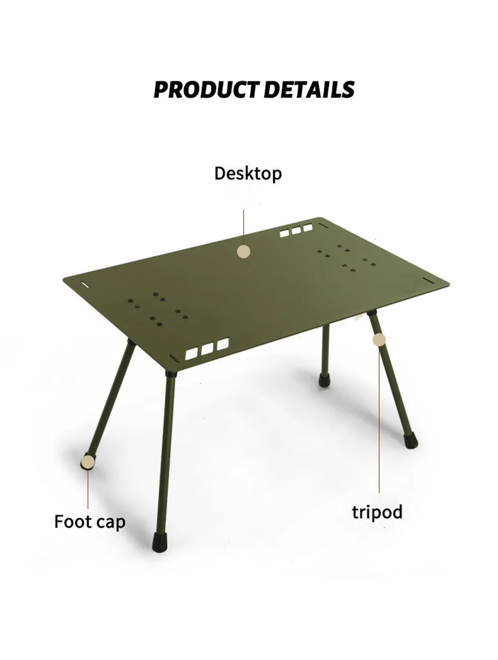 China Wholesale Ultralight Adjustable Camp Igt Picnic Mini Portable Outdoor Aluminium Foldable Camping Table