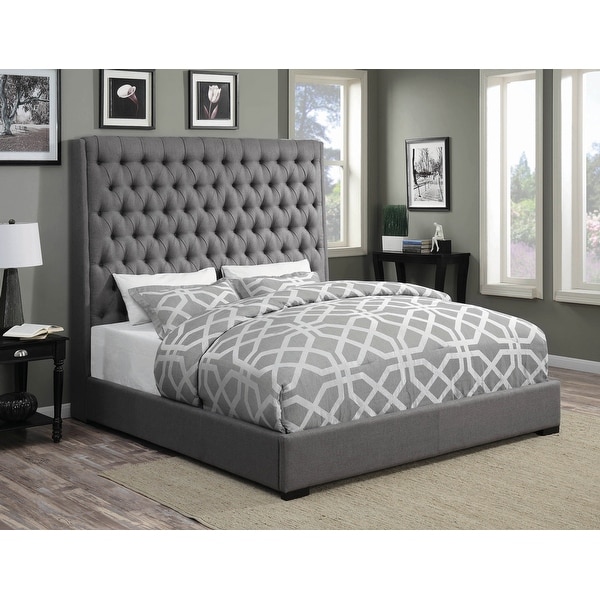 Briarley Metallic Mercury and Grey 5-piece Panel Bedroom Set - - 33987984