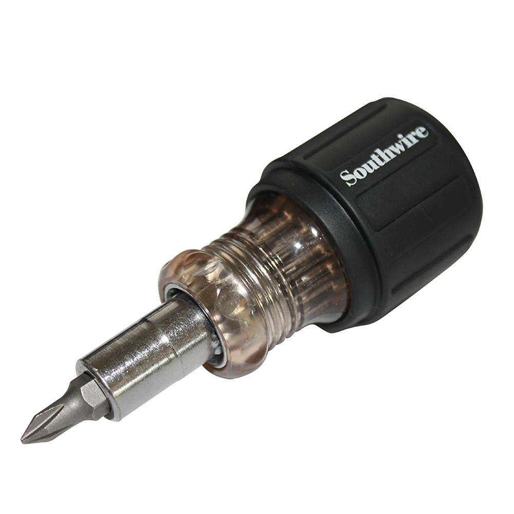 Southwire 6-In-1 Stubby Multi-Bit Screwdriver 58739740