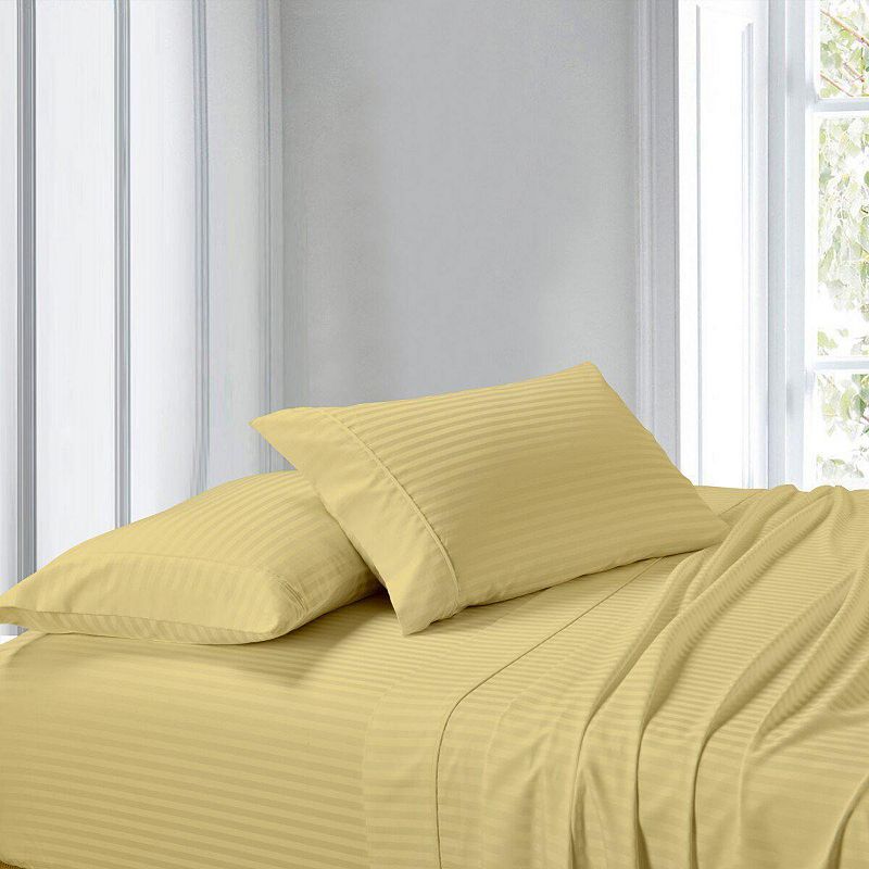 100% Cotton Sheet Set Striped 300 Thread Count