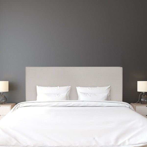 Carbon Loft Dashwood Plain Fog Headboard - - 20986526