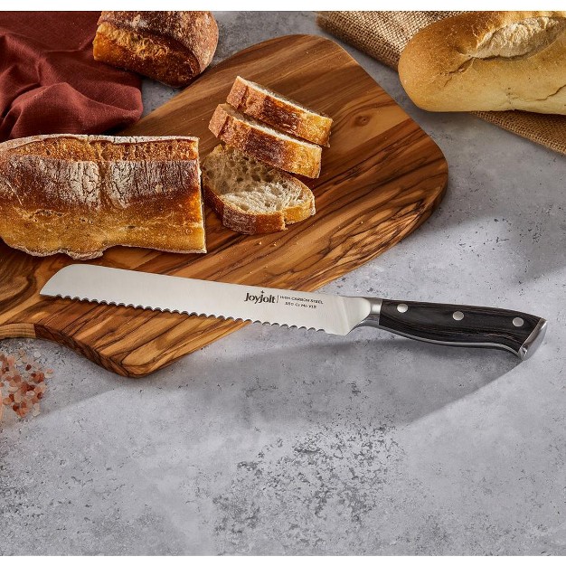 Joyjolt 8 Bread Knife High Carbon X50 German Steel Kitchen Knife