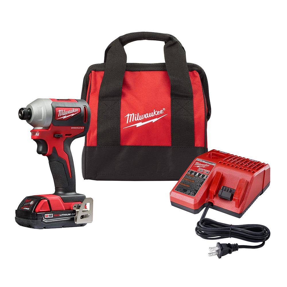 MW M18 FUEL PACKOUT 18-Volt Lithium-Ion Cordless 2.5 Gal. WetDry Vacuum with M18 14 in. Compact Impact Driver Kit 0970-20-2850-21P