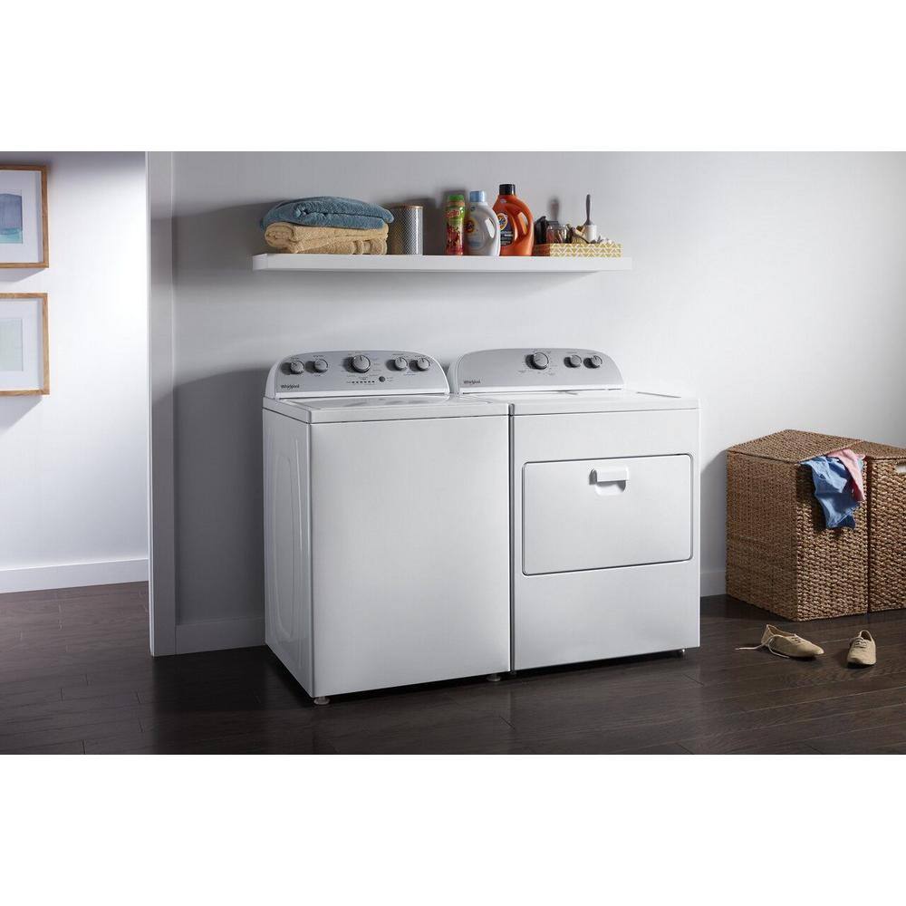 Whirlpool 7.0 cu. ft. 120-Volt White Gas Vented Dryer with AUTODRY Drying System WGD4950HW