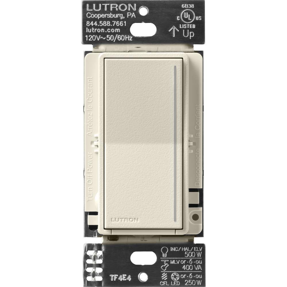 Lutron Sunnata Pro LED+ Touch Dimmer Switch for 500W ELVMLV 250W LED Single PoleMulti Location Pumice (ST-PRO-N-PM) ST-PRO-N-PM