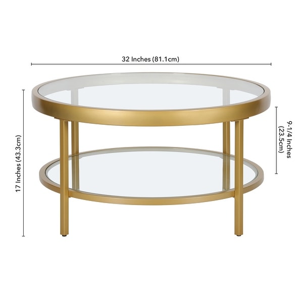 Alexis 32'' Wide Round Coffee Table