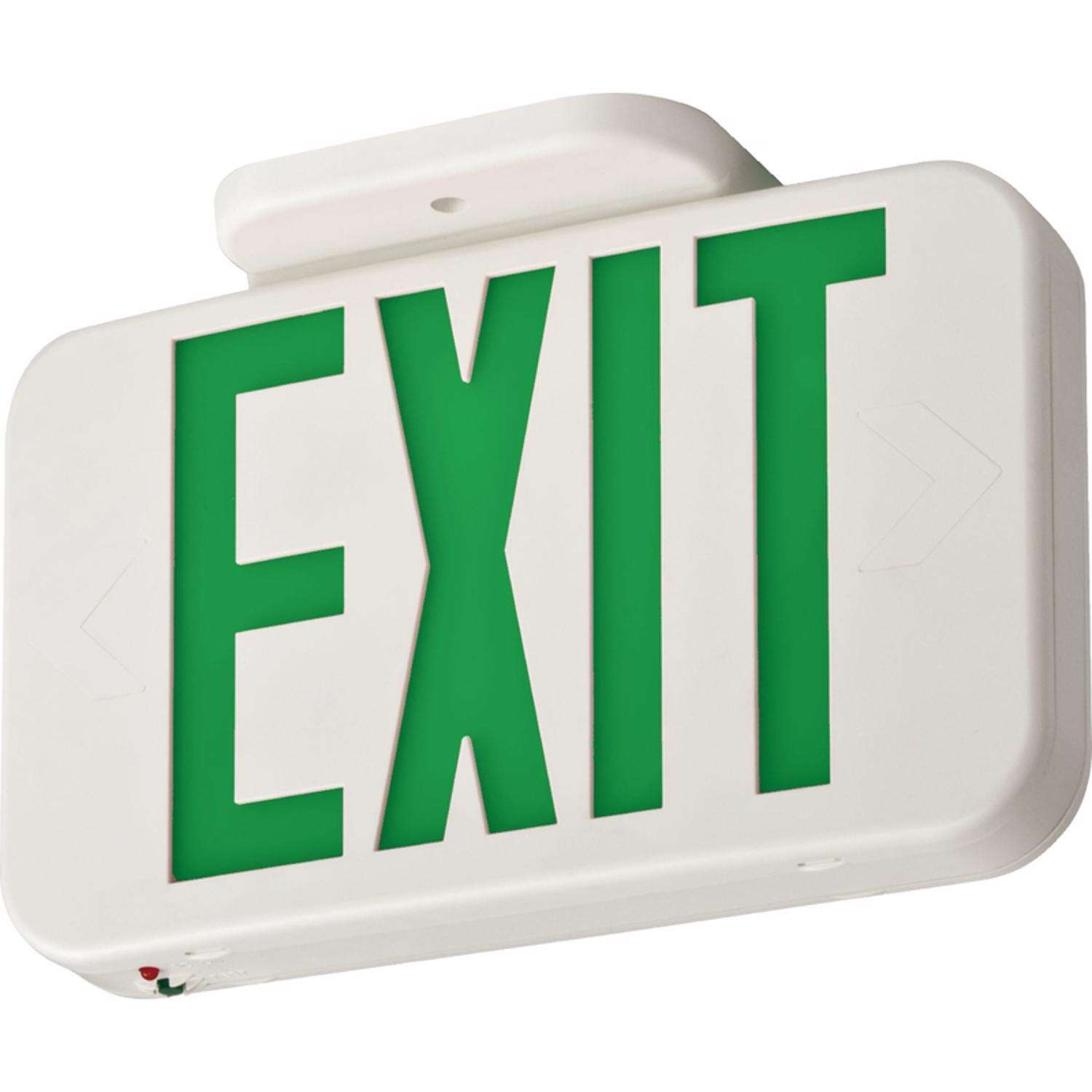 Lithonia Lighting Contractor Select Switch Hardwired LED White Exit Sign