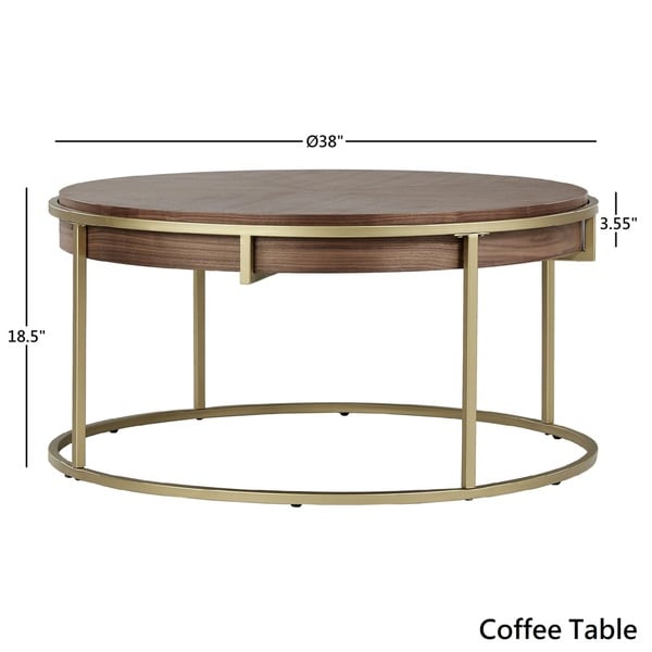 Cooke Round Table with Metal Base from iNSPIRE Q Modern