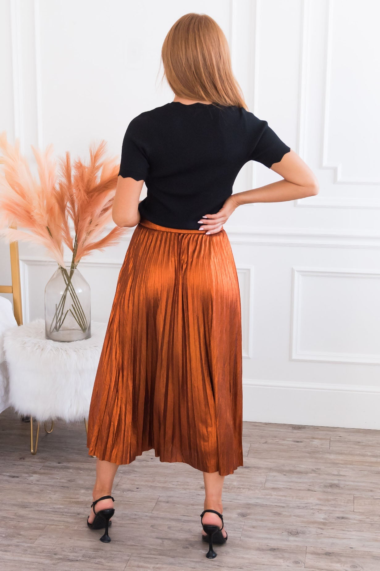 Under The Limelight Modest Pleat Skirt