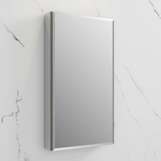 Fresca 20 in. W x 36 in. H x 5 in. D Frameless Recessed or Surface-Mounted Bathroom Medicine Cabinet FMC8059